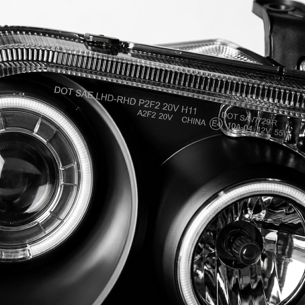 Anzo USA Black G2 Projector Headlights w/ CCFL Halo for Chrysler 300 (2005-2010) — Pair |  ANZ121251