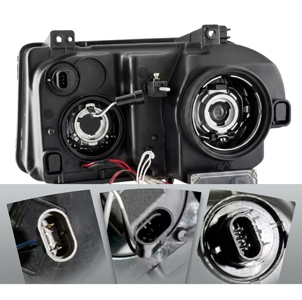 Anzo USA Chrome G2 Projector Headlights w/ CCFL Halo for Chrysler 300 (2005-2010) — Pair |  ANZ121250