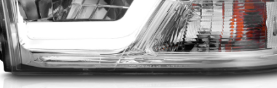 Anzo USA Chrome Housing Square LED Projector Crystal Bar Headlights for Dodge Ram 1500 (2009-2018) & 2500/3500 (2010-2018) w/o Factory Projectors — Pair |  ANZ111540