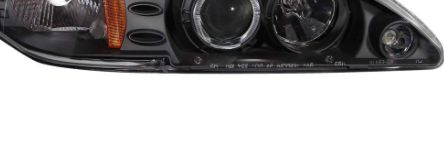 Anzo USA Black Housing 1-Piece Projector Headlights w/ LED Halo for Ford Mustang (1994-1998) — Pair |  ANZ121038