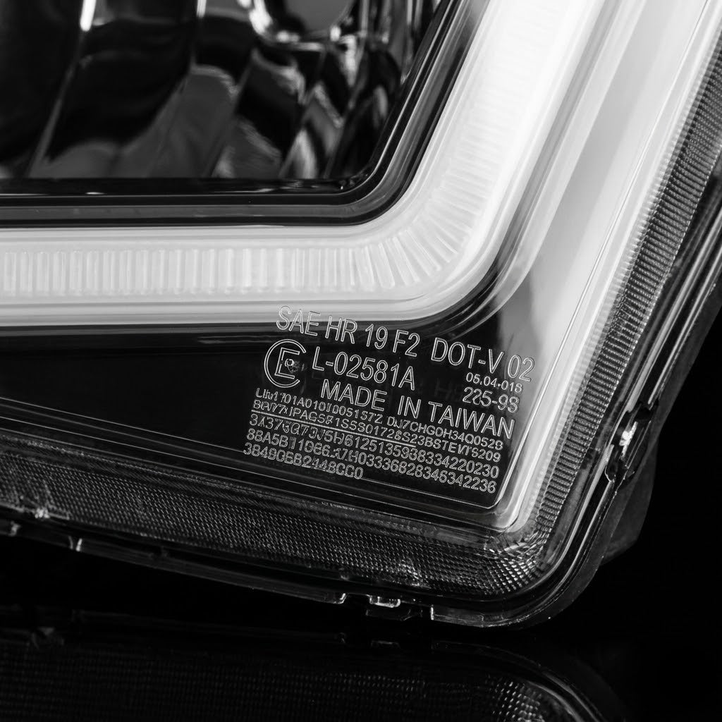 Anzo USA Black G2 Projector Headlights w/ CCFL Halo for Ford F-150 (2009-2014) — Pair | ANZ111298