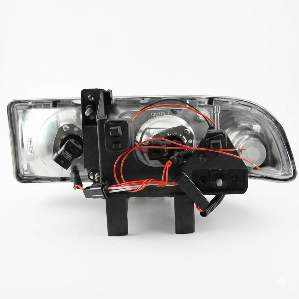 Anzo USA Black Projector Full LED Headlights w/ Sequential Light Bar for Ford Mustang (2013-2014) — Pair | ANZ121572