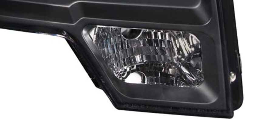 Anzo USA Black Housing Projector Headlights w/ SMD LED Halo for Ford F-150 — Pair | ANZ111161