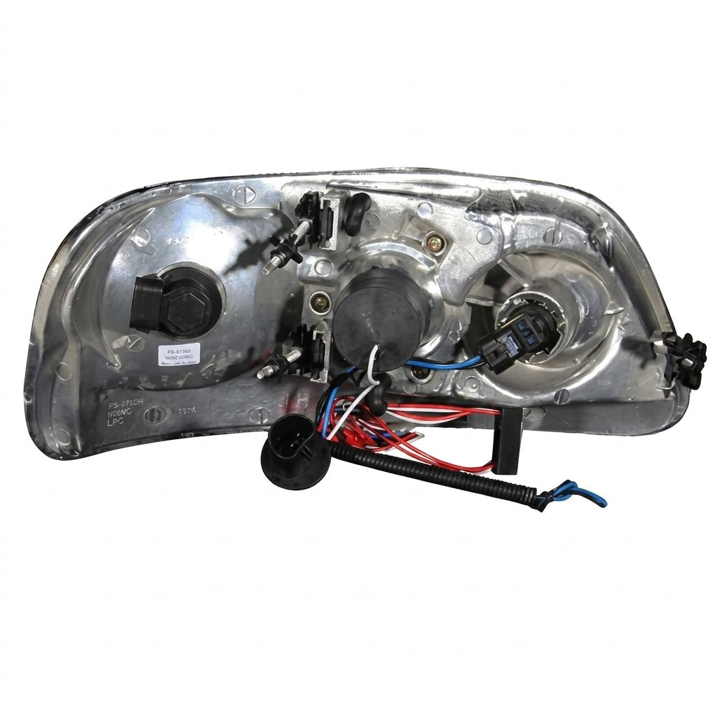 Anzo USA Black Crystal Headlights for Ford F-150 (1997-2003) & Expedition (1997-2002) — Pair | ANZ111031