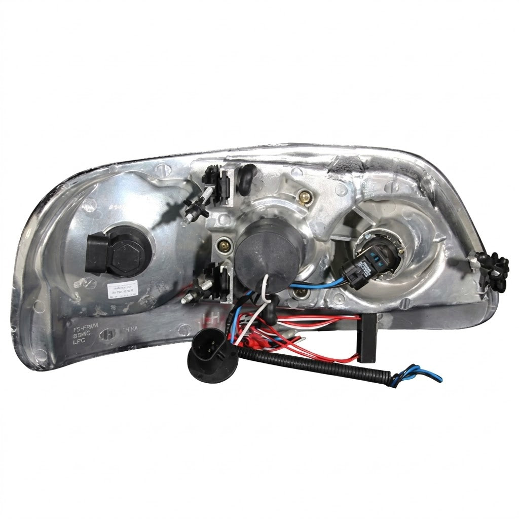 Anzo USA Black Crystal Headlights for Ford Expedition (1997-2002) & F-150 / F-250 (1997-1999) — Pair | Part # 111032