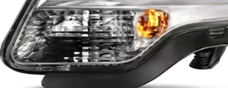Anzo USA Chrome Crystal OE Style Replacement Headlights w/ LED Side Marker for GMC Acadia (2007-2012) — Pair | ANZ111476