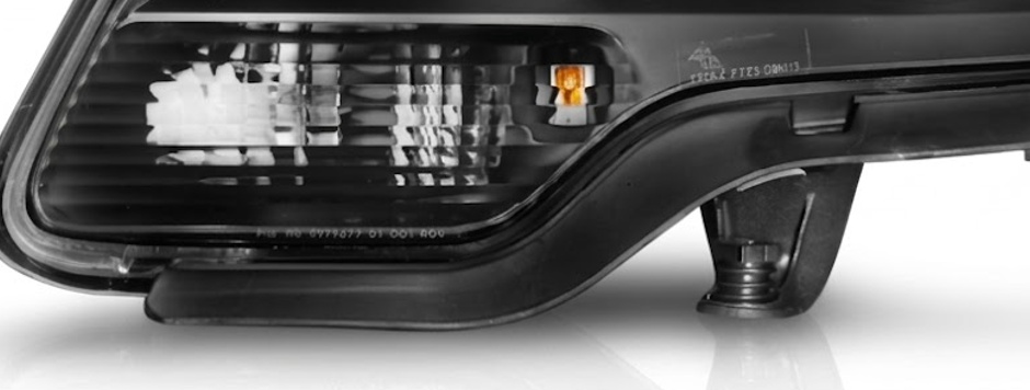 Anzo USA Black Housing Projector Headlights for GMC Acadia (2007-2012) — Pair | ANZ111530