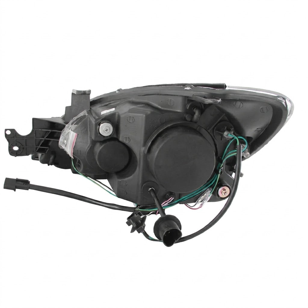Anzo USA Black G2 Projector Headlights w/ CCFL Halo for Mitsubishi Lancer (2004-2006) — Pair | ANZ121102