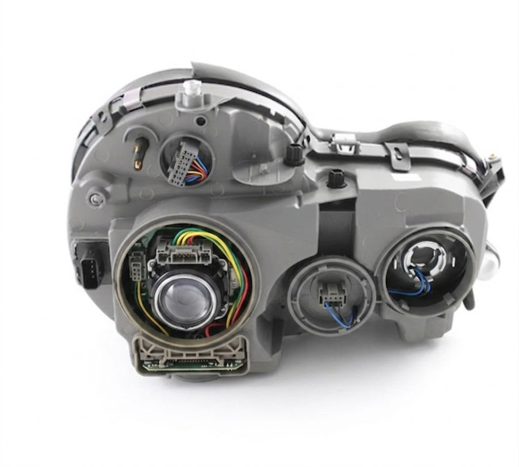 Anzo USA Chrome Housing Projector Headlights w/ Clear Lens Pair for Mercedes-Benz E-Class W210 Halogen Models (1999-2002)  ANZ121086