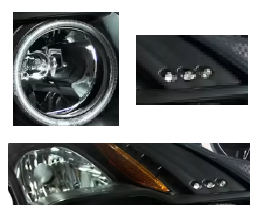 Anzo USA Black G2 Projector Headlights w/ CCFL Halo for Nissan Altima Coupe 2-Door (2008-2010) — Pair | ANZ121395
