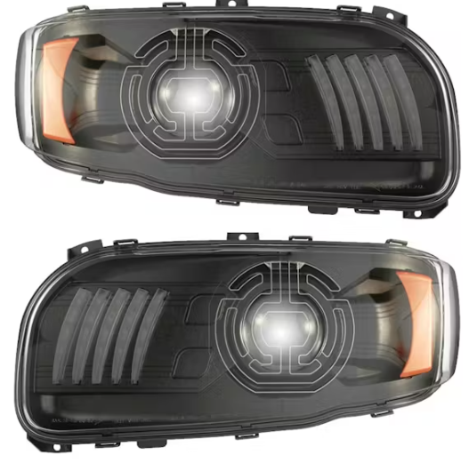 JW Speaker SmartHeat Heated 12V LED Headlight with Black Bezel for Peterbilt (Left Side) — Ref: JWS0562551