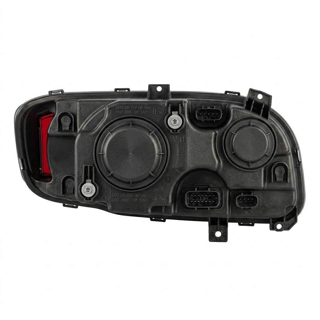 JW Speaker SmartHeat Heated 12V LED Headlight with Black Bezel for Peterbilt (Left Side) — Ref: JWS0562551