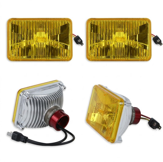 Universal 4x6" Yellow 3000K LED Headlight for Peterbilt — Ref: RETLFRB100-1