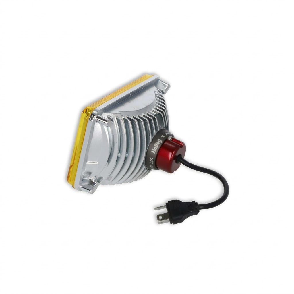 Universal 4x6" Yellow 3000K LED Headlight for Freightliner — Ref: LFRB100-1