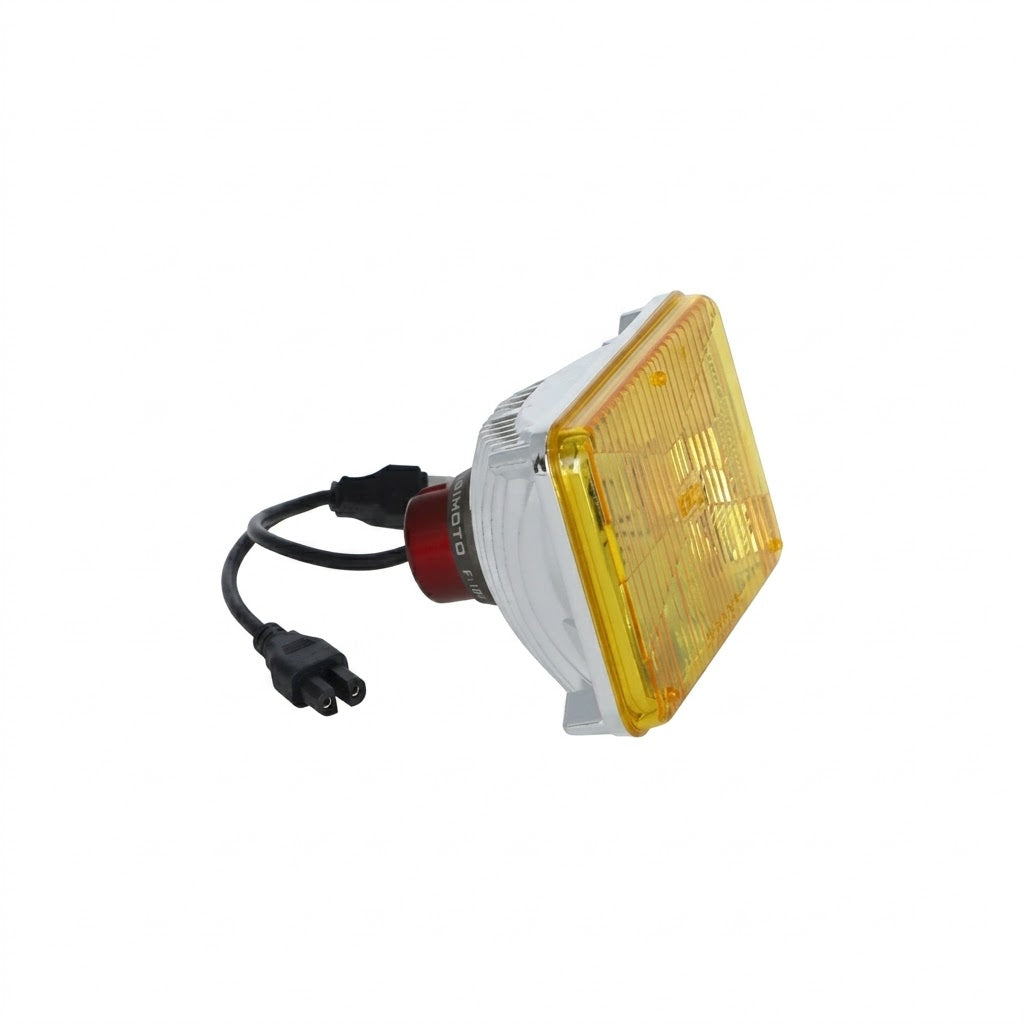 Universal 4x6" Yellow 3000K LED Headlight for Freightliner — Ref: LFRB100-1