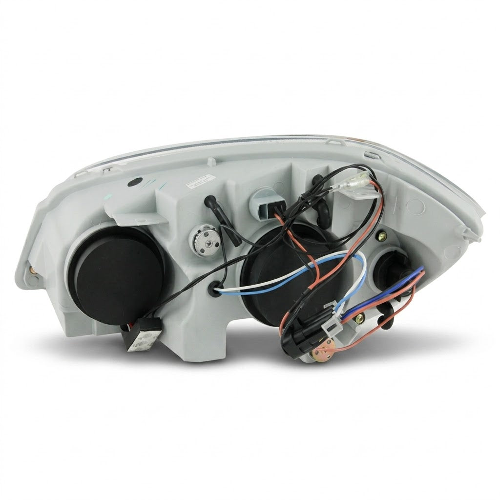 Anzo USA Black Projector Headlights w/ Halo & LED Accents for Chevrolet Cobalt (2005-2010) — Pair | ANZ121344