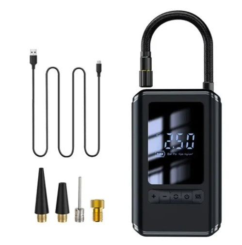 Mini Tire Inflator Tire Car Air Compressor LED Digital Display Air Compressor LED Lighting Can Be Used As A Power Bank