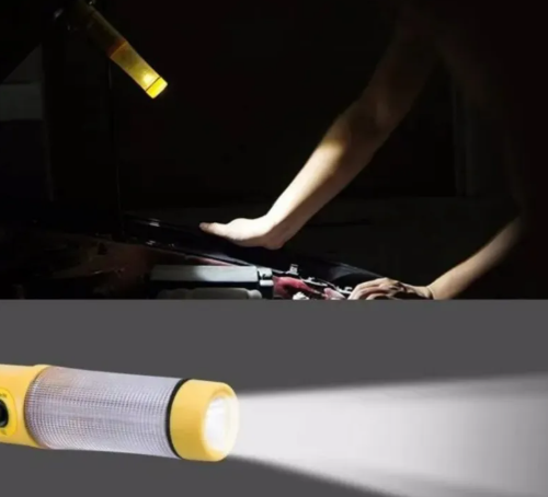 Yellow Multi-functional Car Safety Hammer With Flashlight